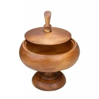 شکلات‌خوری چوبی لوکس پایه‌دار بلوط – کد 411