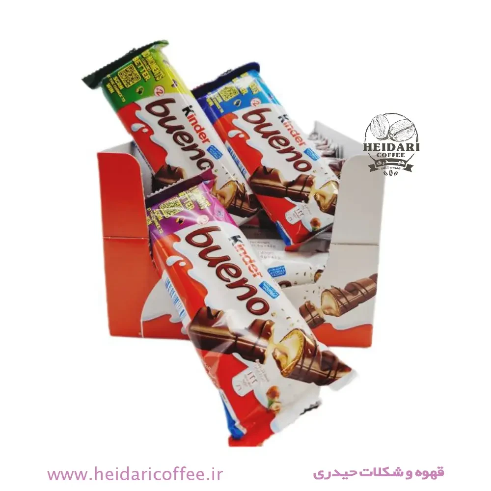 شکلات ویفری کیندر بوئنو (Kinder Bueno) با مغز کرم فندق
