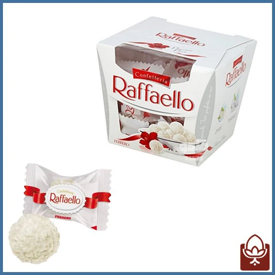 شکلات کادویی رافائلو 15 عددی ۱۵۰ گرمی – Ferrero Raffaello Gift Box | طعم نارگیلی لوکس و مغز بادام