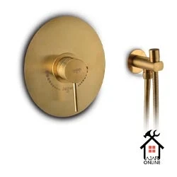 شیر اهرمی توکار جزیره توالت آکا طلایی مات