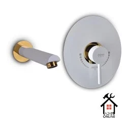 شیر اهرمی روشویی جزیره توکار مدل آکا سفید