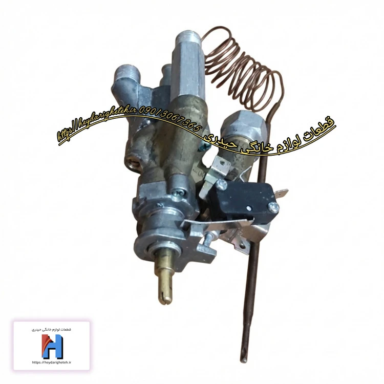 شیر ترموستاتیک اجاق گاز فردار ( میکرو سوئیچ دار - آکس 6 ) کد 04