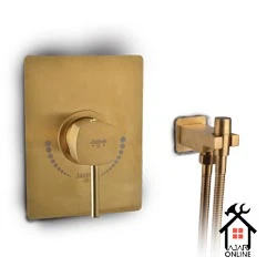 شیر توکار آفتابه زیرات طلایی مات