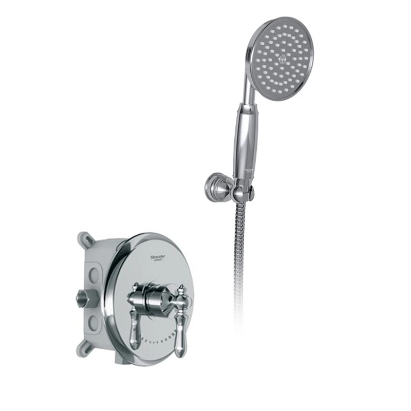 شیر دوش توکار شودر مدل زیگموند تیپ 2 brass