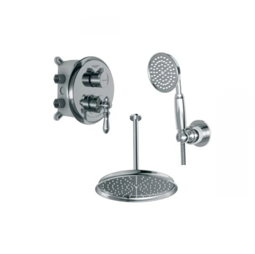 شیر دوش توکار شودر مدل زیگموند تیپ 3 brass