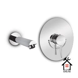 شیر روشویی اهرمی توکار جزیره مدل آکا کروم
