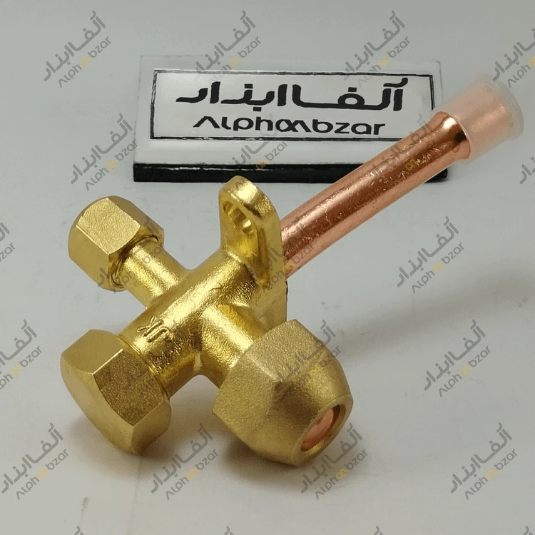 شیر سرویس کولر اسپلیت لوله صاف سایز 3/8 اینچ درجه یک