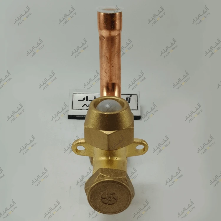 شیر سرویس کولر لوله کج 90° درجه سایز 3/4 اینچ درجه یک