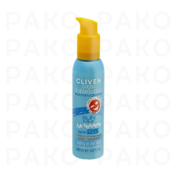شیر ضد آفتاب کودکان SPF25 کلیون cliven