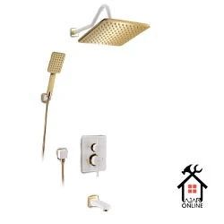 شیرآلات حمام توکار جزیره مدل زیرات A سفید دیواری