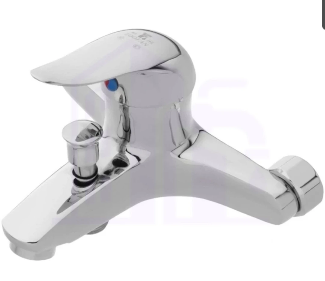 شیرحمام اهرمی تنه سنگین کروم دسته اردکی مدل s-20009