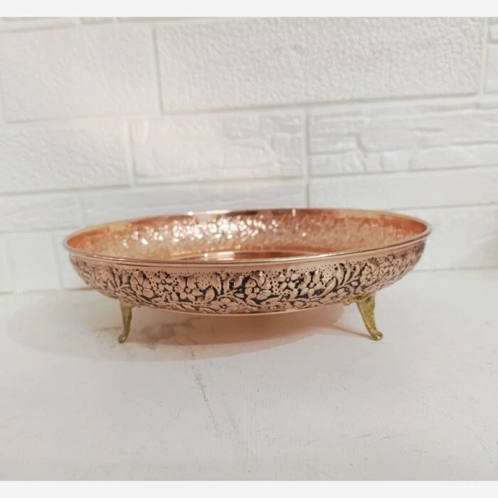 شیرینی خوری بزرگ مسی زنجان قطر 25 ارسال رایگان