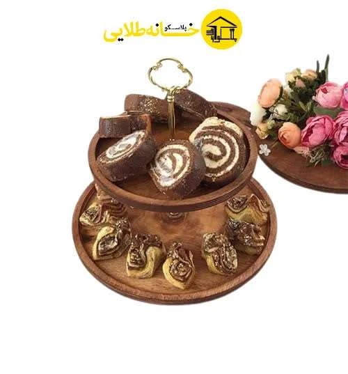 شیرینی خوری چوبی ایت2طبقه