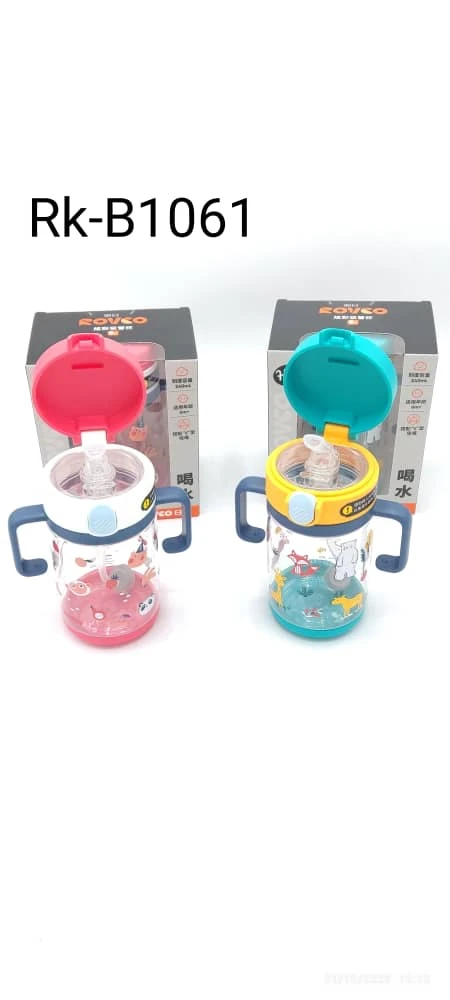 شیشه آبمیوه خوری نی دار دسته دار 240 میل 6+ رووکو Rovco rk-b1061