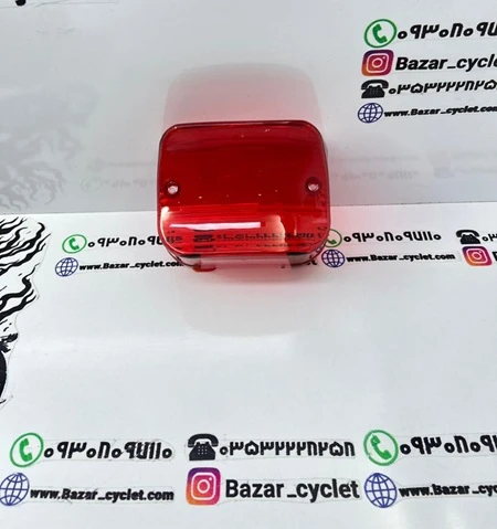 شیشه خطر موتور سیکلت هندا زانتیایی قرمز ضخیم