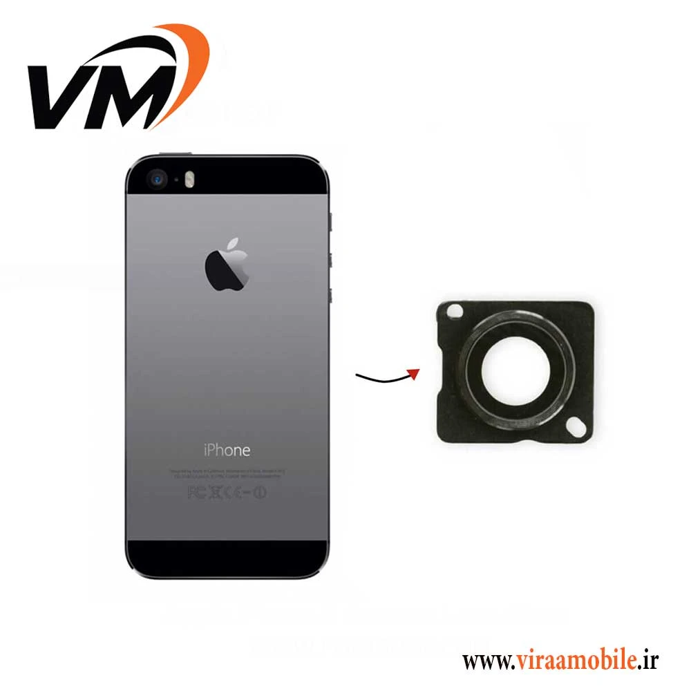 شیشه دوربین اصلی آیفون iPhone 5