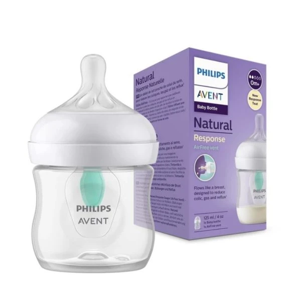 شیشه شیر سوپاپ‌دار ۱۲۵ میل اونت (Philips Avent)