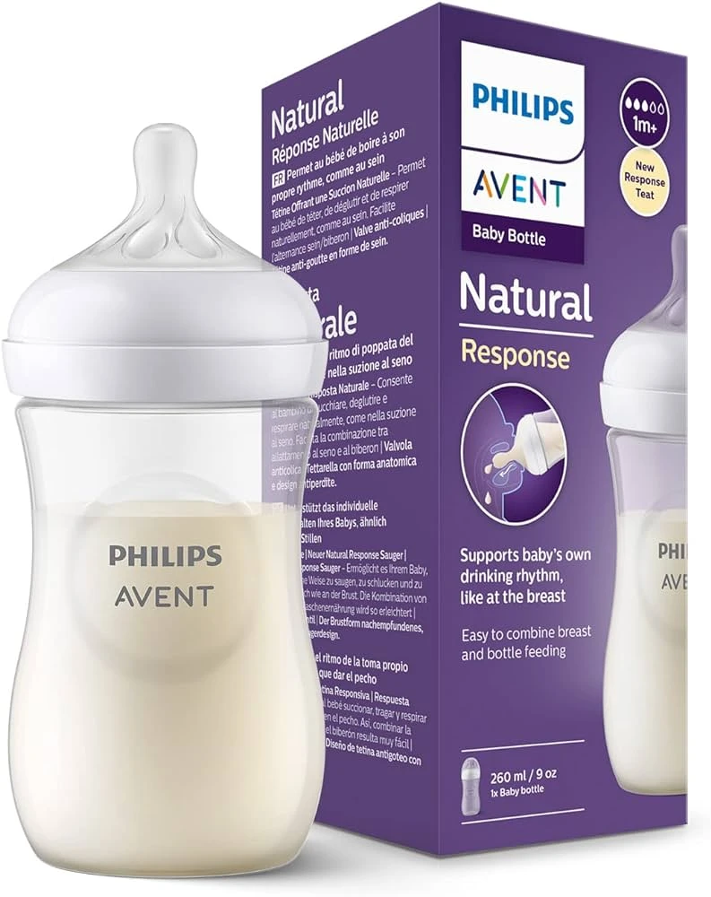 شیشه شیر طلقی 260 میل اونت avent جدید scy903/01
