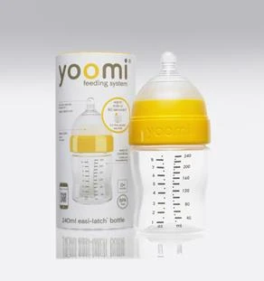 شیشه شیر یومی 150 با گرمکن هدیه یومی y15b 5oz + slow teat