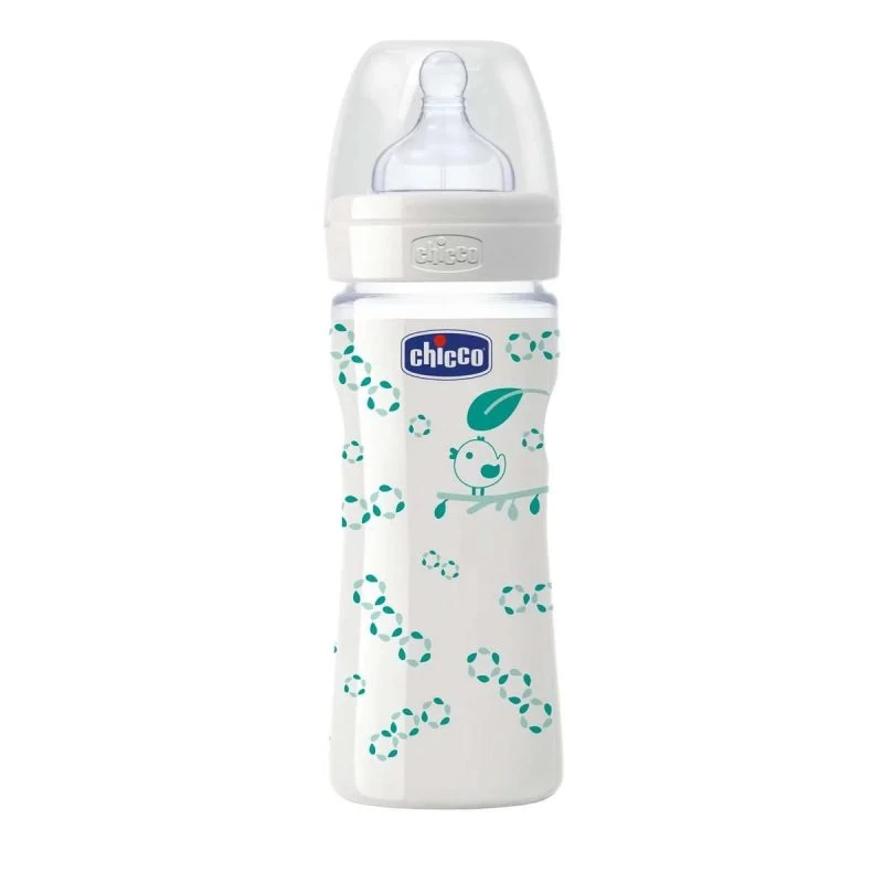 شیشه پیرکس چیکو با سری سیلیکون 240 میلی لیتر Chicco ref