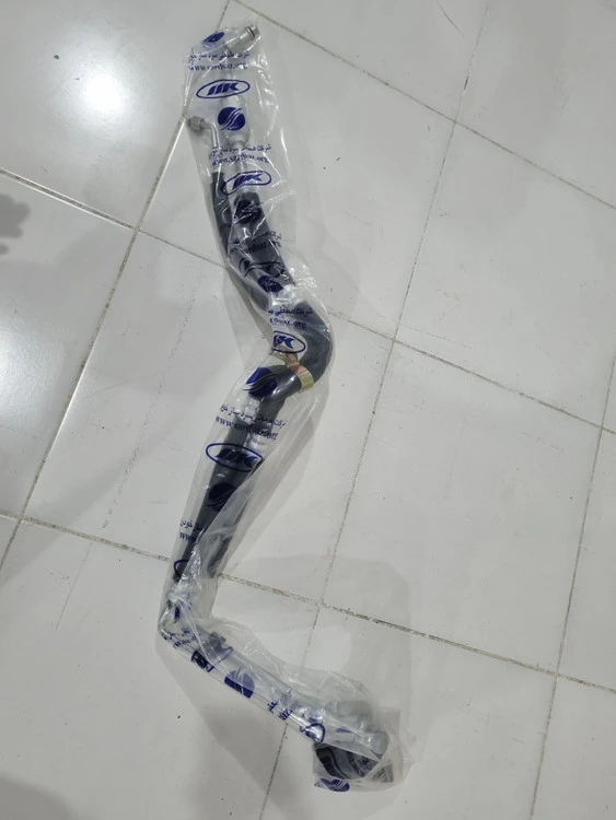 شیلنگ کولر دوقلو رفت و برگشت مافلر دار پژو ۴۰۵ طرح 2 جدید (برند سردساز شرکتی)