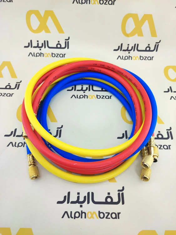 شیلنگ گازگیری 180 سانتی‌متری | ست 3 عددی فشار قوی R22 و R134a