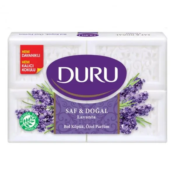 صابون بدن دورو Duru کتابی عصاره گل لوندر 4 عددی 600 گرم اصل و اورجینال
