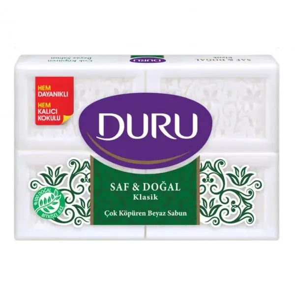 صابون بدن سفید دورو Duru کتابی 4 عددی 600 گرم اصل و اورجینال