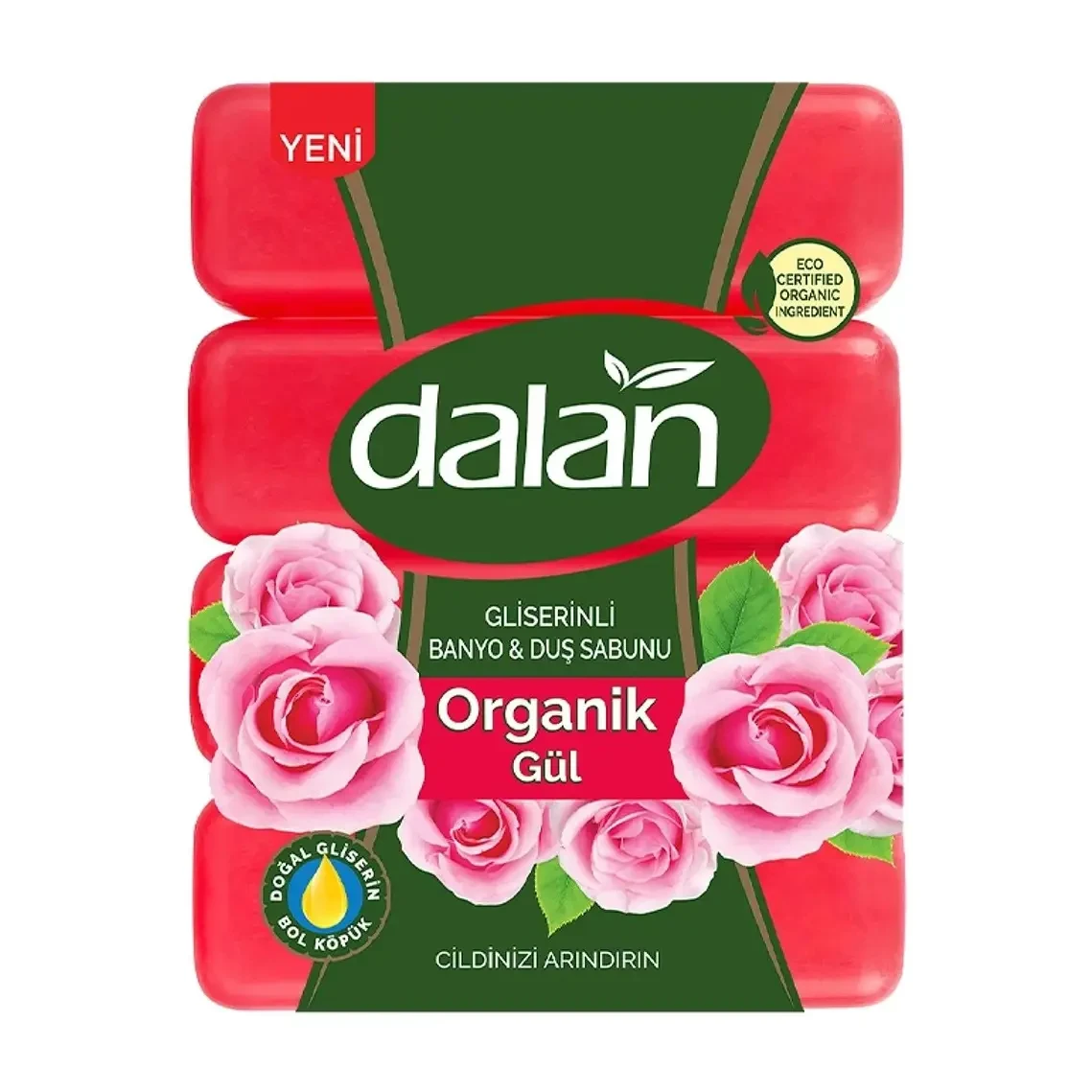 صابون دالان Dalan حاوی عصاره گل رز 4 عددی 600 گرم اصل و اورجینال