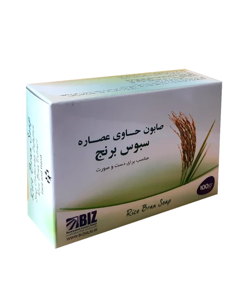 صابون دست و صورت سبوس برنج بیز 100 گرمی