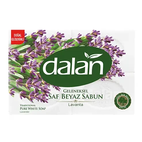 صابون سفید دالان Dalan کتابی رایحه لوندر 4 عددی 700 گرم اصل و اورجینال