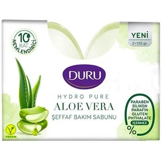 صابون شیشه ایی دو عددی آلوئه ورا دورو Duru
