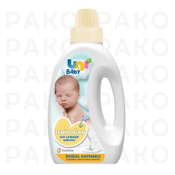 صابون مایع لباسشویی یونی بیبی مناسب لباس های کودک ۱۵۰۰ میل uni baby
