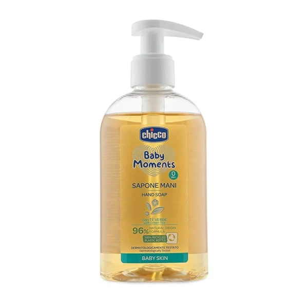 صابون مایع کودک ایتالیایی چیکو Moments Baby Chicco حاوی عصاره چای سبز 250 میل