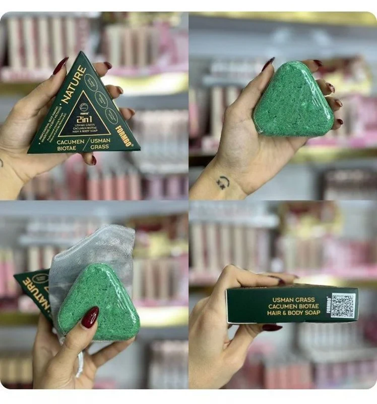 صابون مثلثی سبز رز ماری