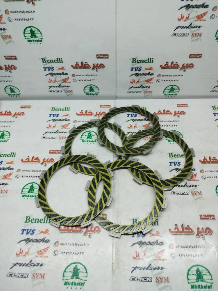 صفحه کلاچ موتور gto جی تی او ژاپن و بهمن a و دیسکاور (5 عددی)