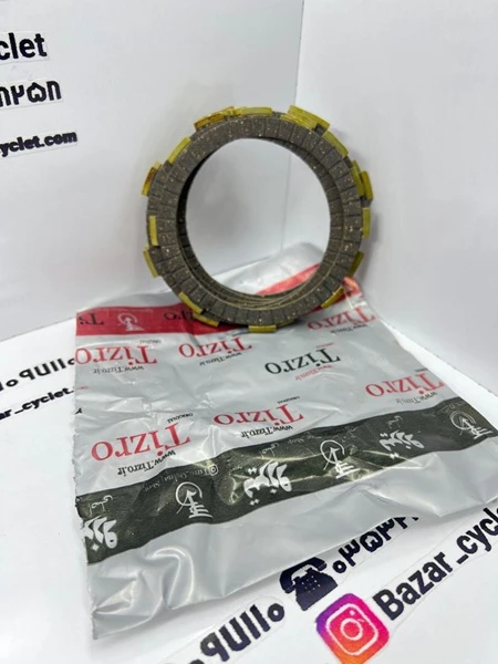 صفحه کلاچ موتور سیکلت هندا 125_150_200 (6تایی) شتاب دهنده برند تیزرو