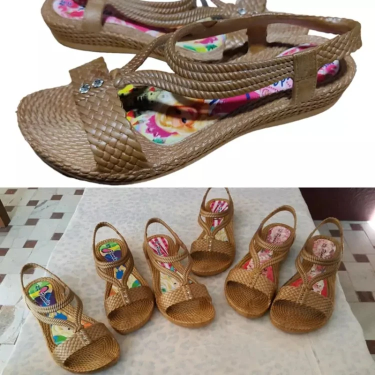 صندل دمپایی دخترانه مدل رز ژله ای نرم تابستانی