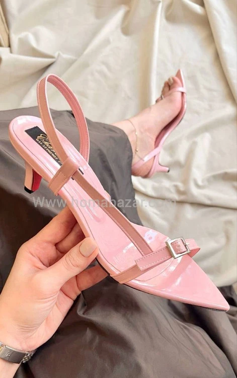 صندل مجلسی پاشنه ۳ و ۵ سانتی جنس ورنی بارنگبندی متنوع