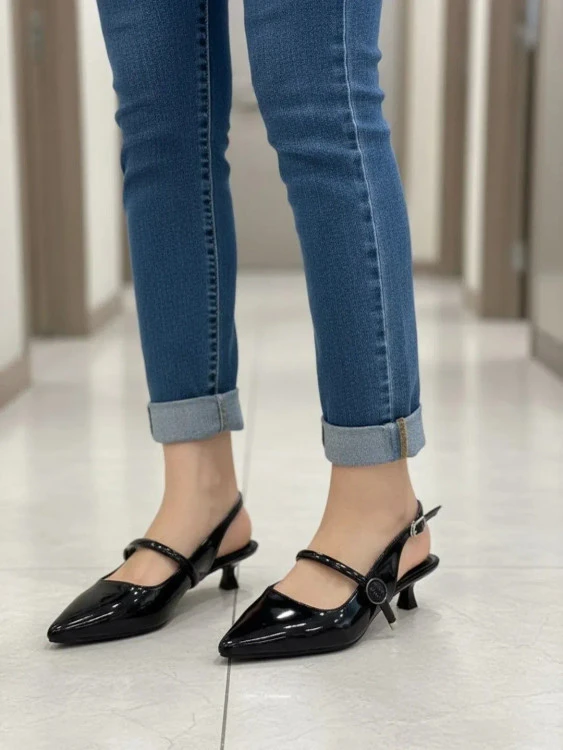 صندل پشت باز MIU MIU پاشنه ۳ سانت