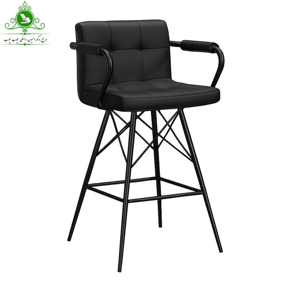 صندلی اپن مدل شطرنجی دسته دار پایه ایفلی فلزی