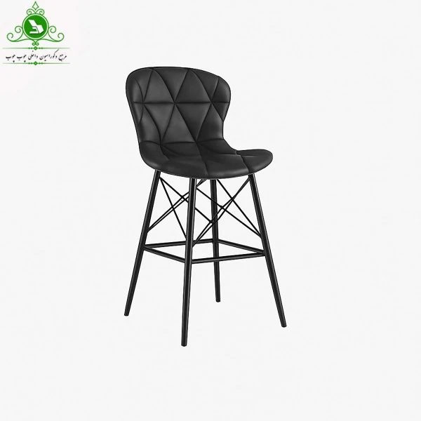 صندلی اپن مدل فایبر روکش دار پایه ایفلی فلزی