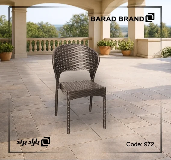 صندلی حصیری بدون دسته ناصر پلاستیک کد 972
