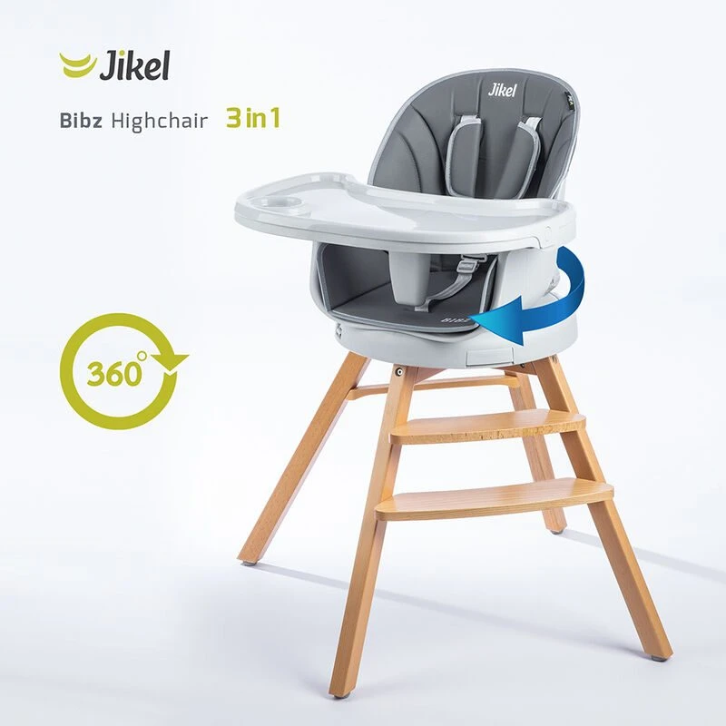 صندلی غذا چوبی 4 کاره جیکل jikel bibz 360