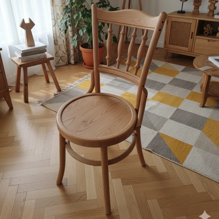صندلی لهستانی مدل خراطی چوب راش