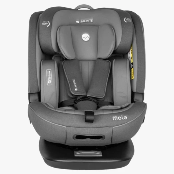 صندلی ماشین کودک مونته مدل موله طوسی | Monte Mole Car Seat