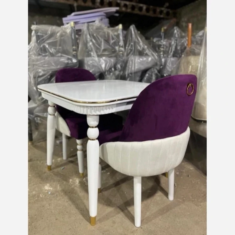 صندلی و میز نهارخوری 2 نفره مدل لاکپشتی (پس کرایه)