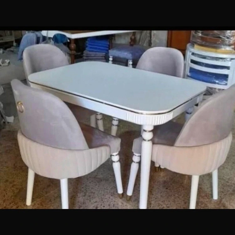 صندلی و میز نهارخوری 4 نفره مدل لاکپشتی (ارسال پسکرایه)