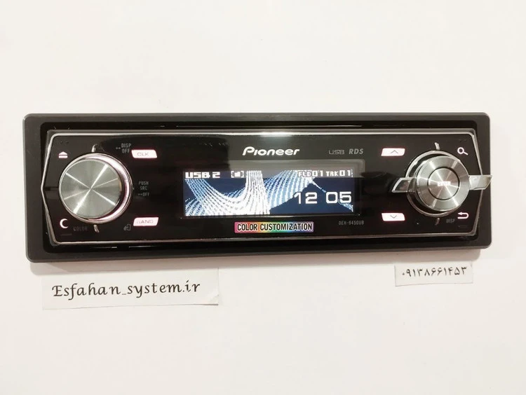 ضبط بلوتوث دار پایونیر Pioneer DEH-9450UB پنل برقی شش خروجه