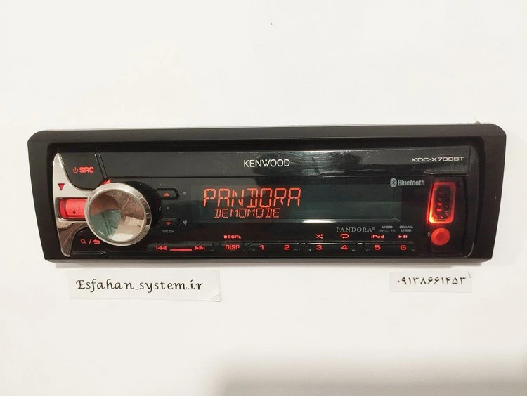ضبط بلوتوث دار کنوود مدل Kenwood KDC-X700BT شش خروجه ۴ ولتی